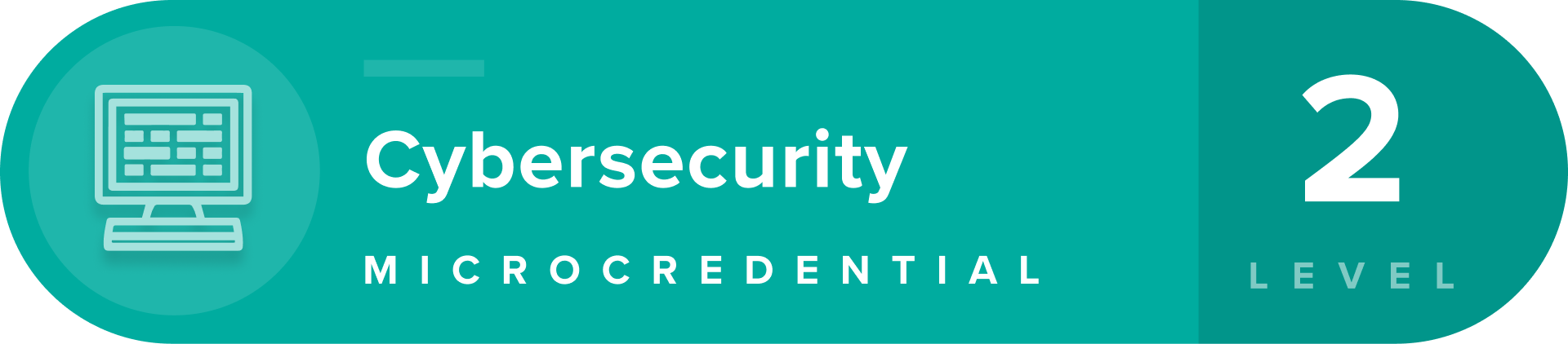 Cybersecurity Level 2 microcredential badge